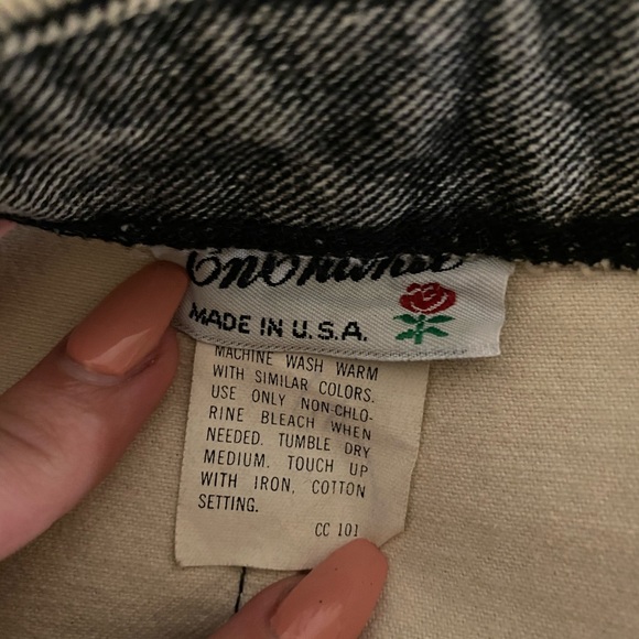 Vintage Grey Denim Skirt - Picture 3 of 3